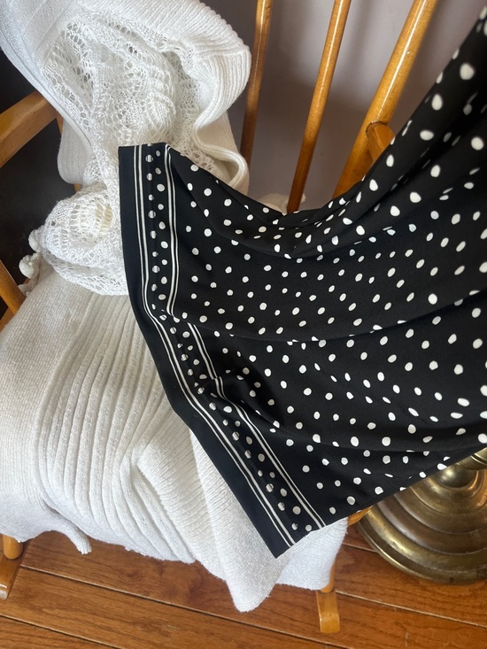 Max Studio Black and White Polka Dot Sleeveless Jumpsuit - Picture 5 of 8